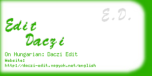 edit daczi business card